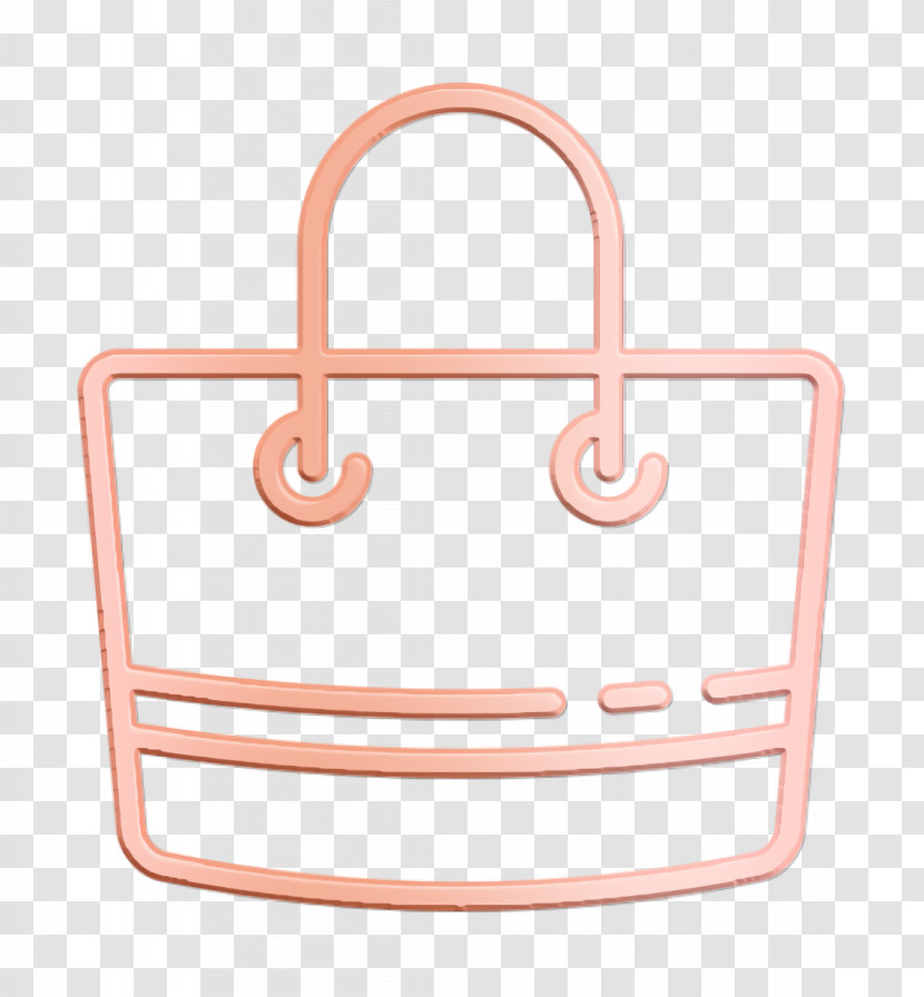 Bag Icon Linear Detailed Travel Elements Icon Transparent PNG