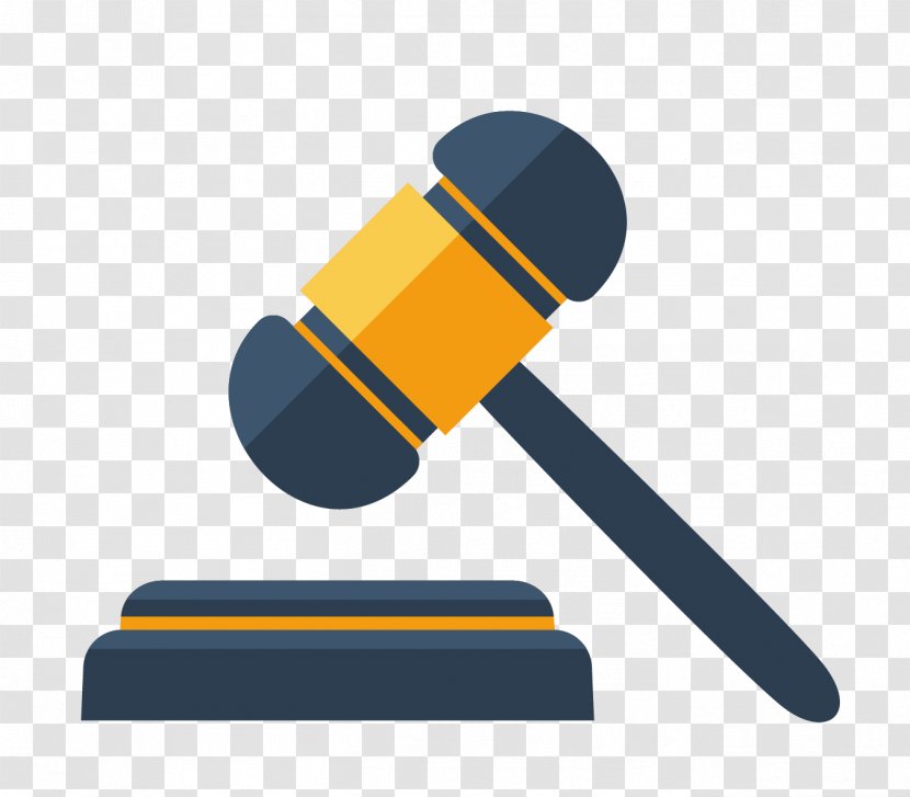 Judge Hammer Gavel Court Law & Justice - Vector Material Transparent PNG