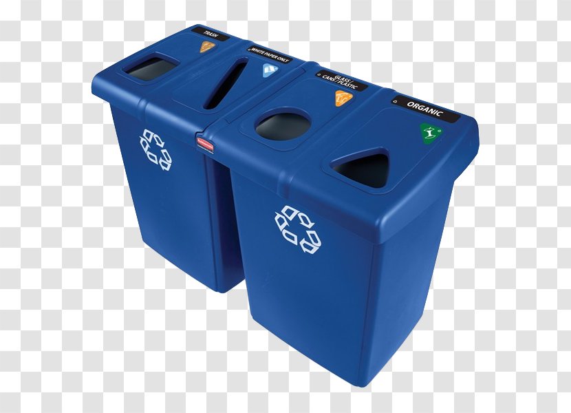 Rubbish Bins & Waste Paper Baskets Plastic Recycling Bin Rubbermaid - Hardware - Glutton Transparent PNG