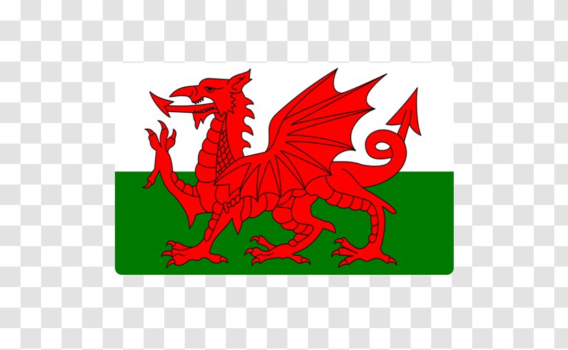 Flag Of Wales Welsh Dragon - Mythical Creature Transparent PNG