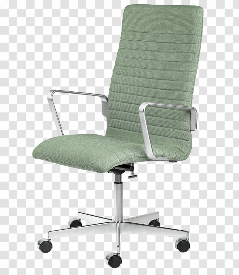 Office & Desk Chairs Model 3107 Chair Egg Fritz Hansen - Caster Transparent PNG
