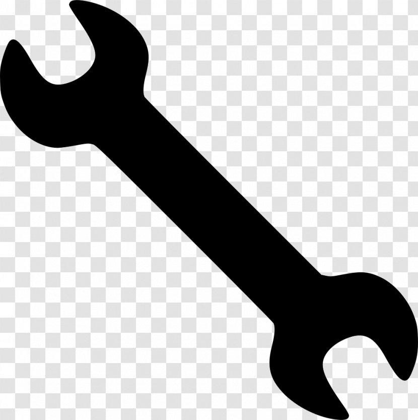 Tool Spanners Clip Art - Black And White - Wrench Transparent PNG