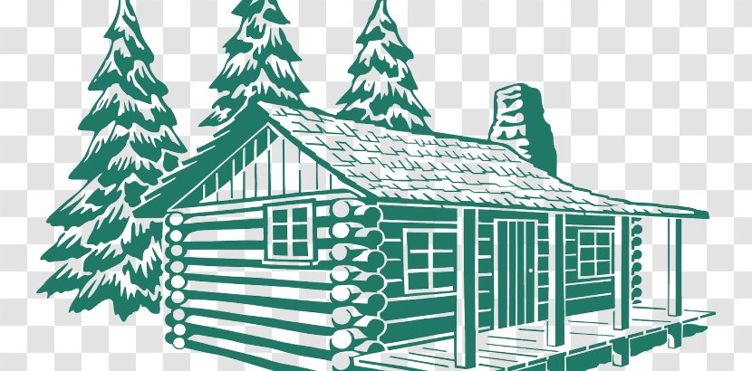 Log Cabin Cottage Clip Art Drawing - Facade - House Transparent PNG