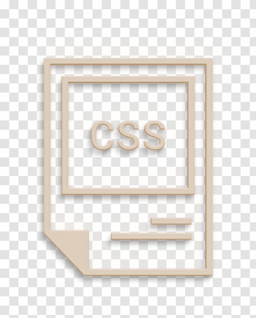 Css Icon Extention File - Beige - Paper Product Transparent PNG