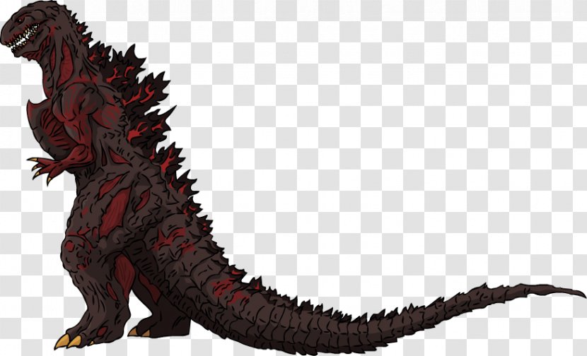 Godzilla Titanosaurus Drawing Kaiju - Fan Art - Bacon Transparent PNG