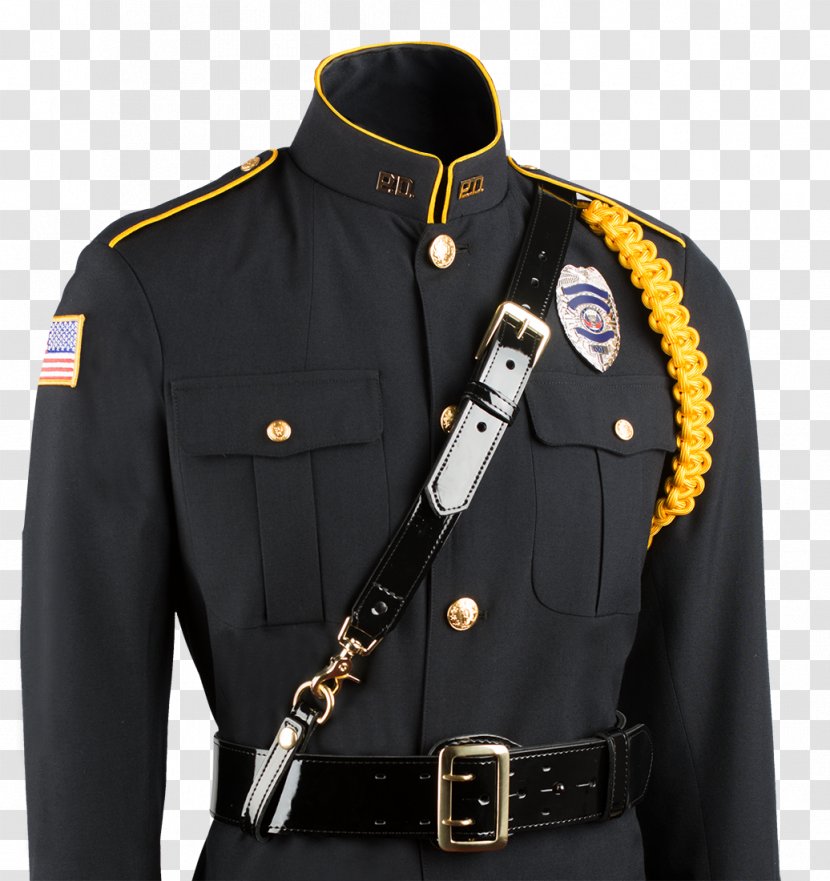 Sam Browne Belt Dress Uniform Police Officer Colour Guard - Holster Transparent PNG