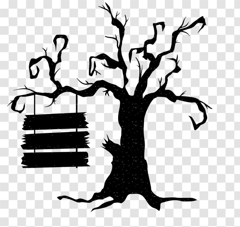 Vector Graphics Cartoon Image Design Silhouette - Dead Tree Drawing Halloween Transparent PNG