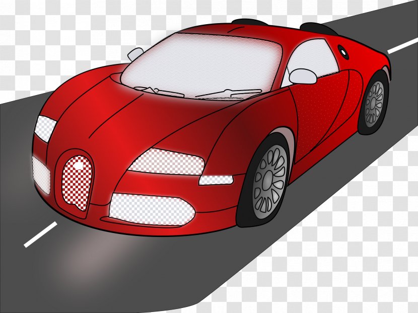 Sports Car Bugatti Veyron Automotive Design - Model - Automobile Transparent PNG