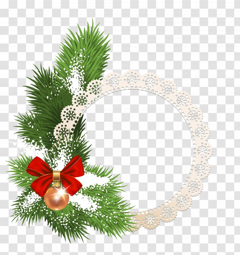 Christmas Ornament Picture Frames Santa Claus Tree - Card Transparent PNG