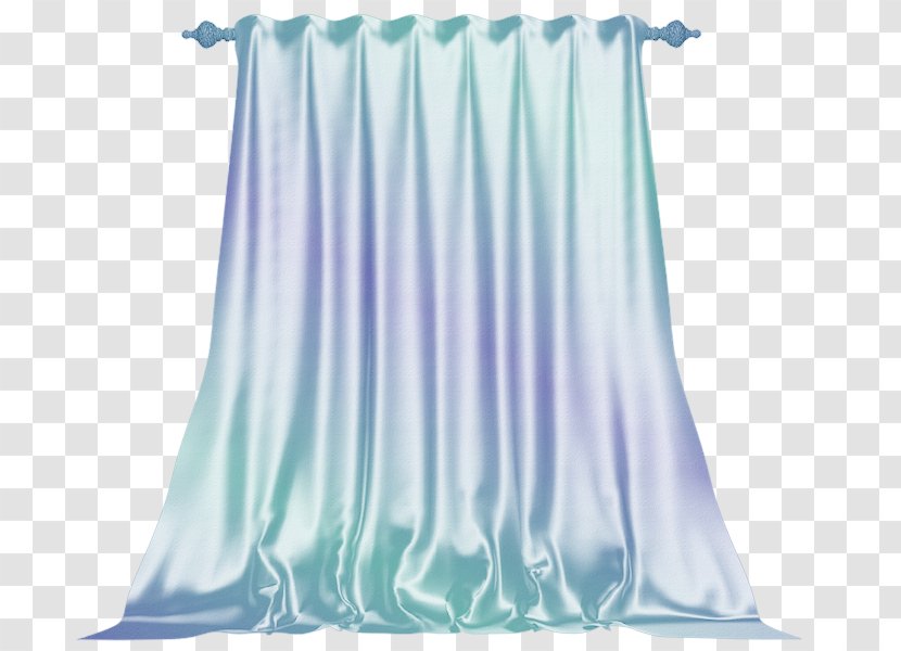 Curtain Window Treatment Blackout - Blue Transparent PNG