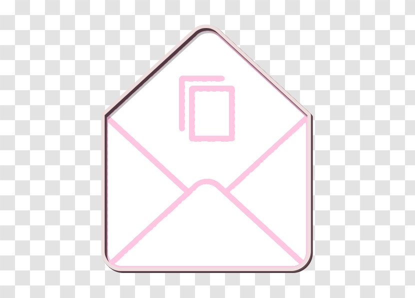 Envelope Icon - Pink - Meter Transparent PNG