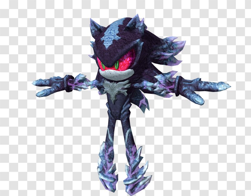 Sonic The Hedgehog Shadow 3D Xbox 360 Mephiles Dark - Action Figure - Gift Paper Transparent PNG