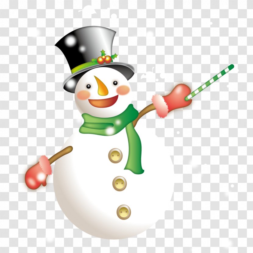 Snowman Winter - Face - A Smiling Transparent PNG