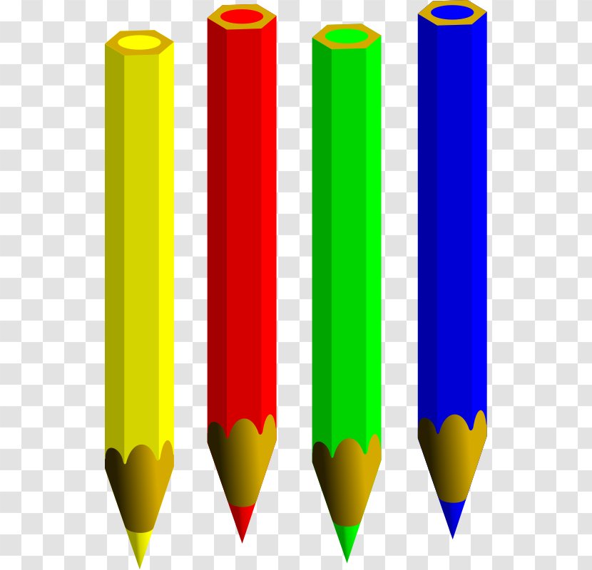 Paper Colored Pencil Clip Art - Mechanical - Pictures Of Pencils Transparent PNG