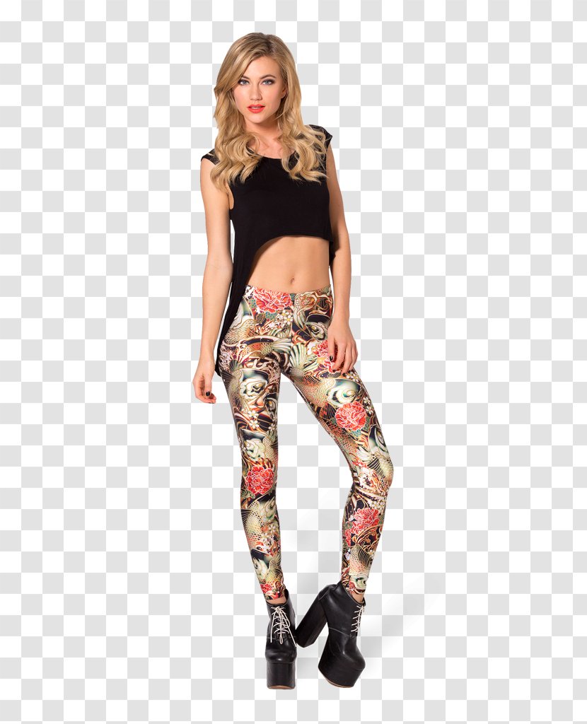 Leggings Pants T-shirt Fashion Woman - Cartoon Transparent PNG