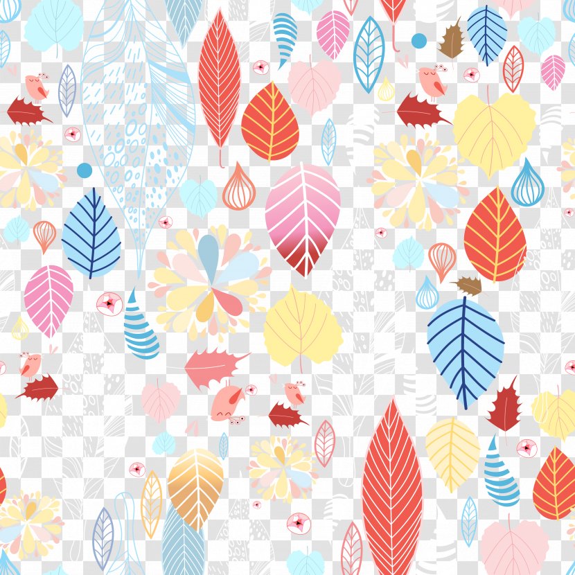 Leaf Illustration - Material - Colorful Autumn Leaves Vector Transparent PNG