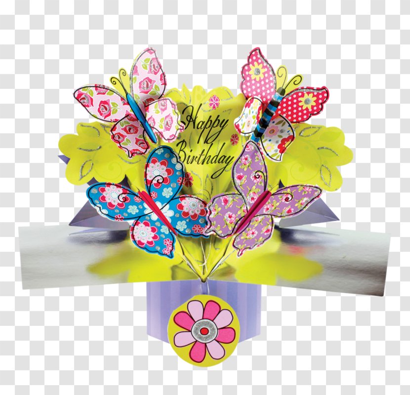 Paper Greeting Note Cards Pop Up Book Birthday Carte D Anniversaire Butterfly Second Transparent Png
