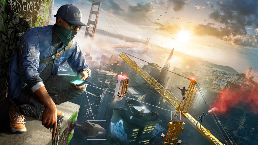 Watch Dogs 2 PlayStation 4 Video Game Desktop Wallpaper - Flower Transparent PNG