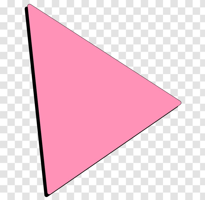 Triangle Point Pink M Font Transparent PNG