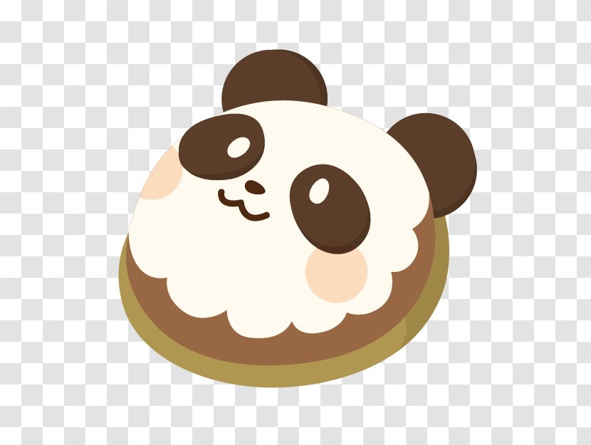 Doughnut Giant Panda Strawberry Cream Cake - Carnivoran Transparent PNG