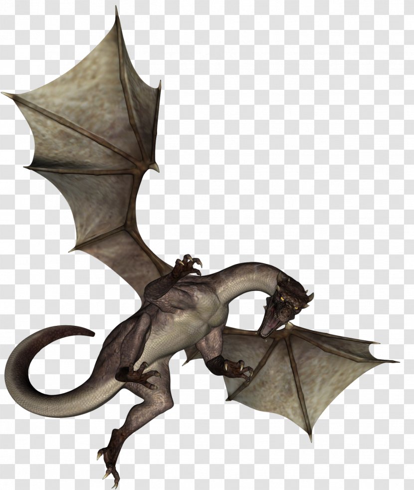 Dragon Fairy Tale Sephia - Mythical Creature Transparent PNG
