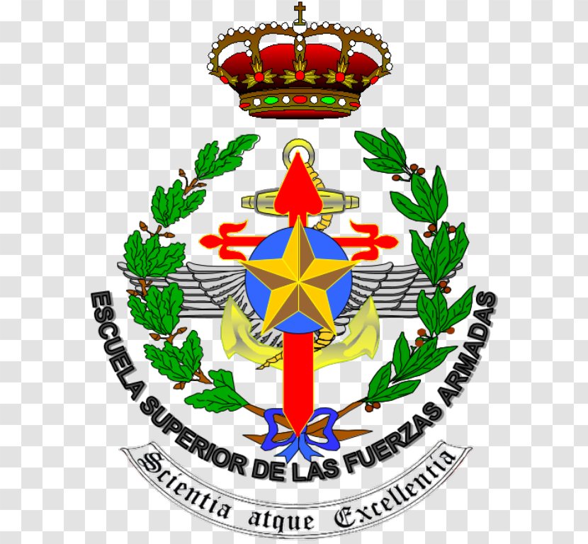 Escuela Superior De Las Fuerzas Armadas Spanish Armed Forces Army Angkatan Bersenjata Military - Insegna Transparent PNG