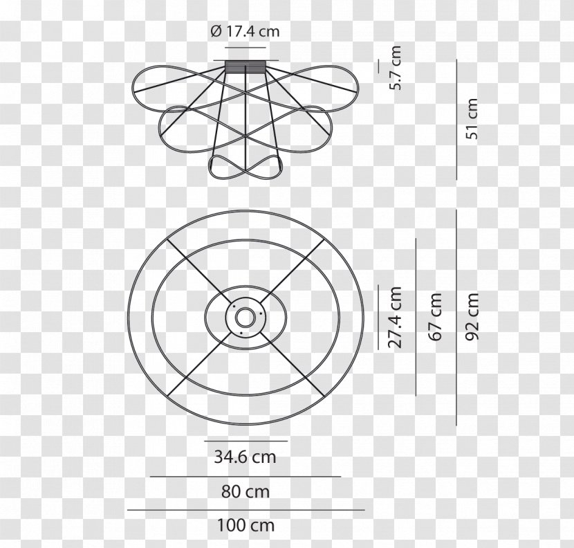 Light Fixture Lighting Light-emitting Diode Banu Golden LED Ceiling - Artwork Transparent PNG