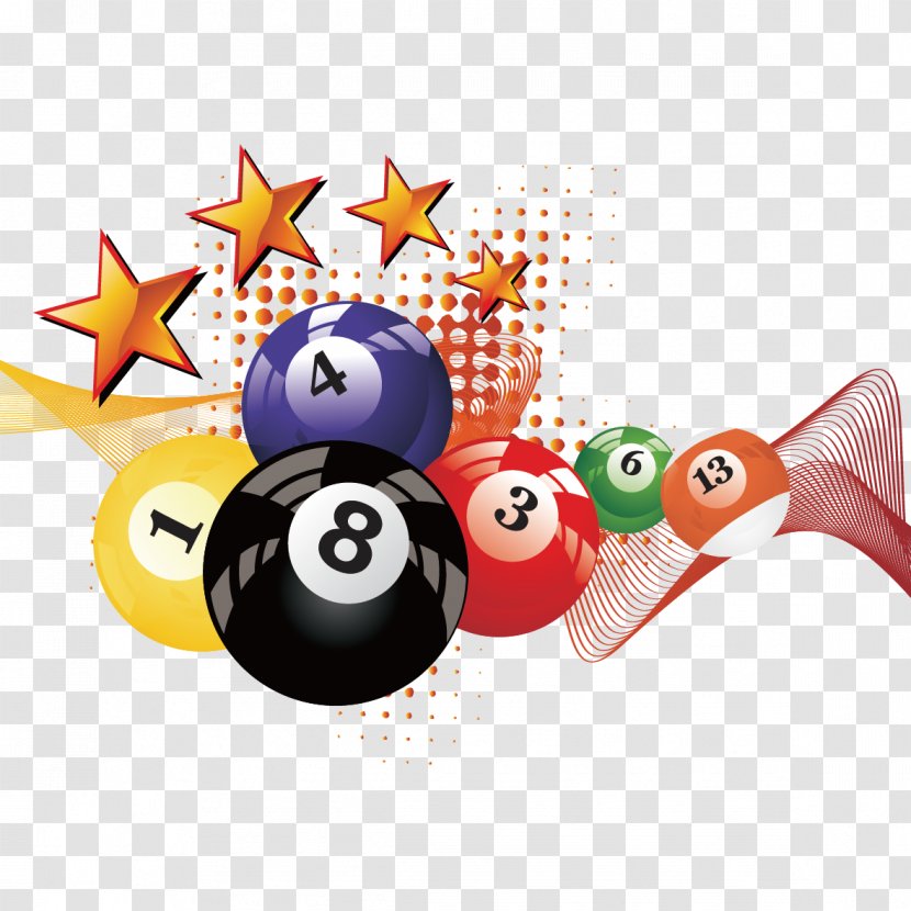 Billiards Pool Billiard Ball Snooker Table - And Stars Transparent PNG
