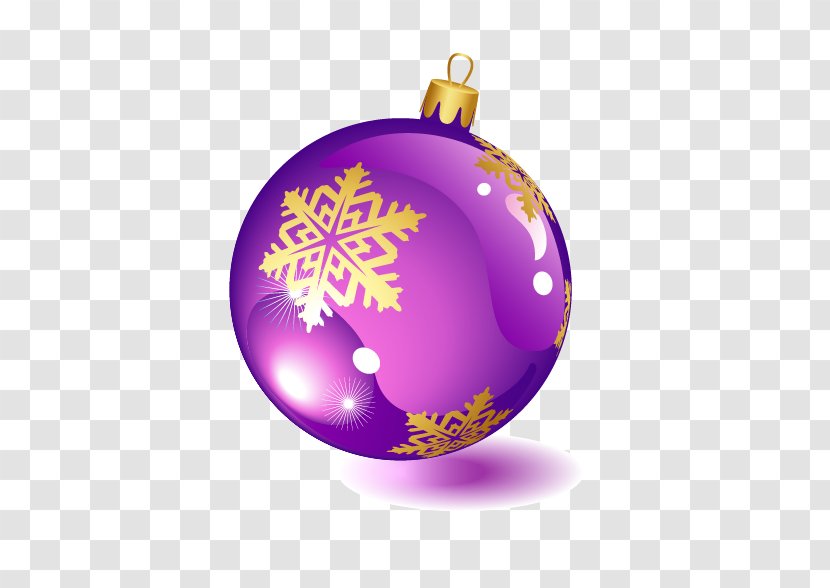 Euclidean Vector Sphere Christmas Ball - Violet Transparent PNG