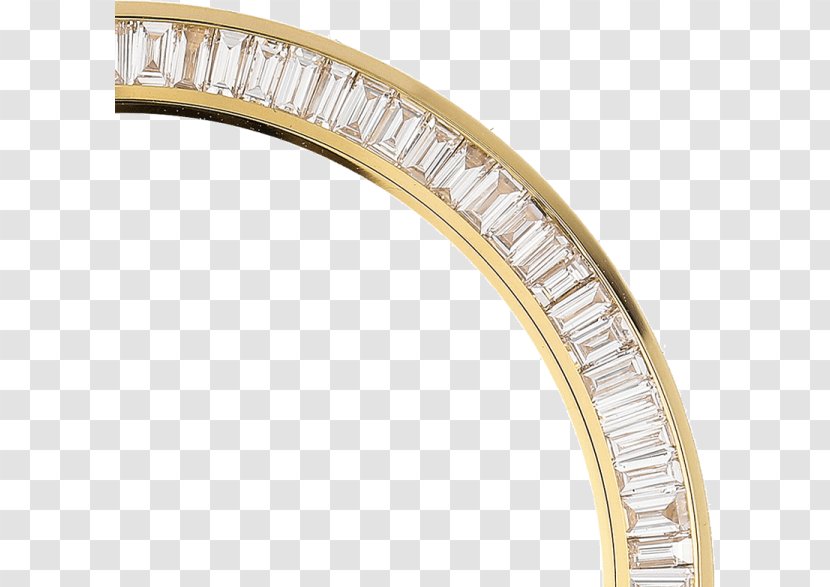 Bangle Silver Baguette 01504 Jewellery - Gold Transparent PNG