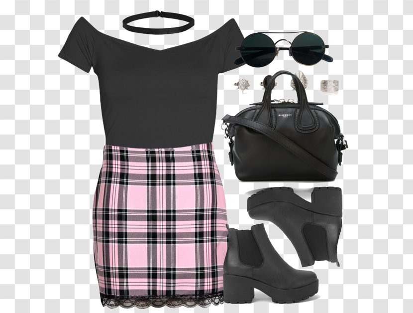 Slip Skirt Dress Handbag Clothing - Sleeve - And Black Bag Transparent PNG