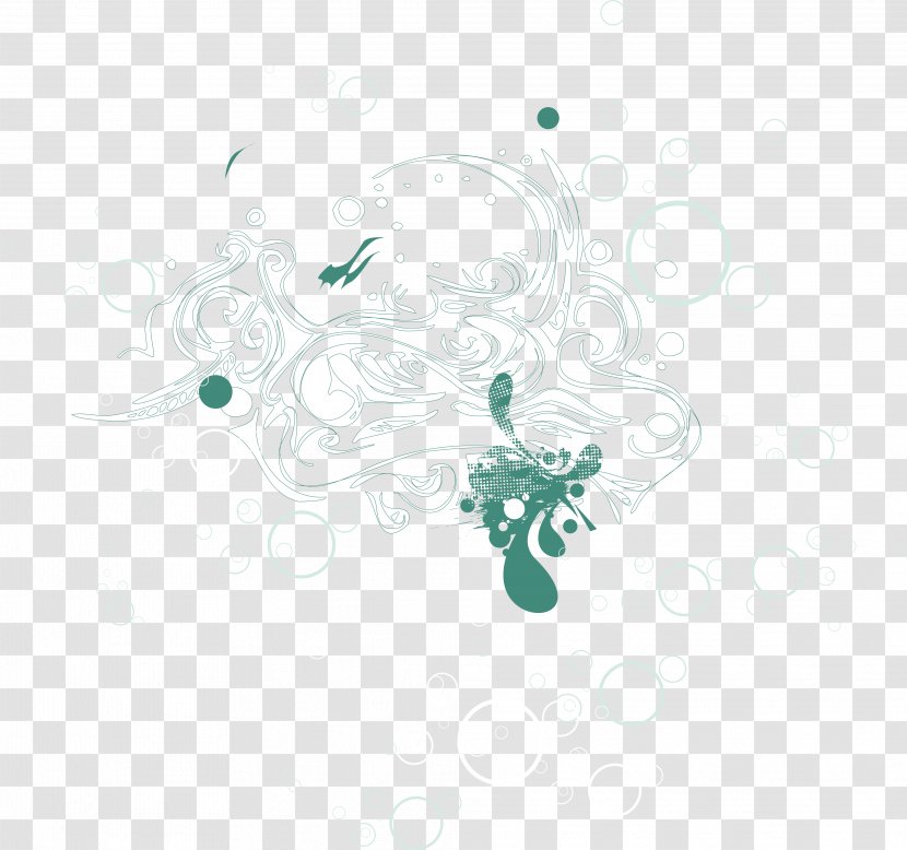 Green Pattern Vector - Aqua - Turquoise Transparent PNG