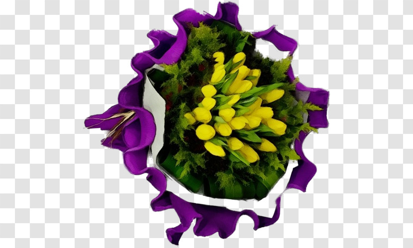 Flower Purple Violet Plant Yellow Transparent PNG