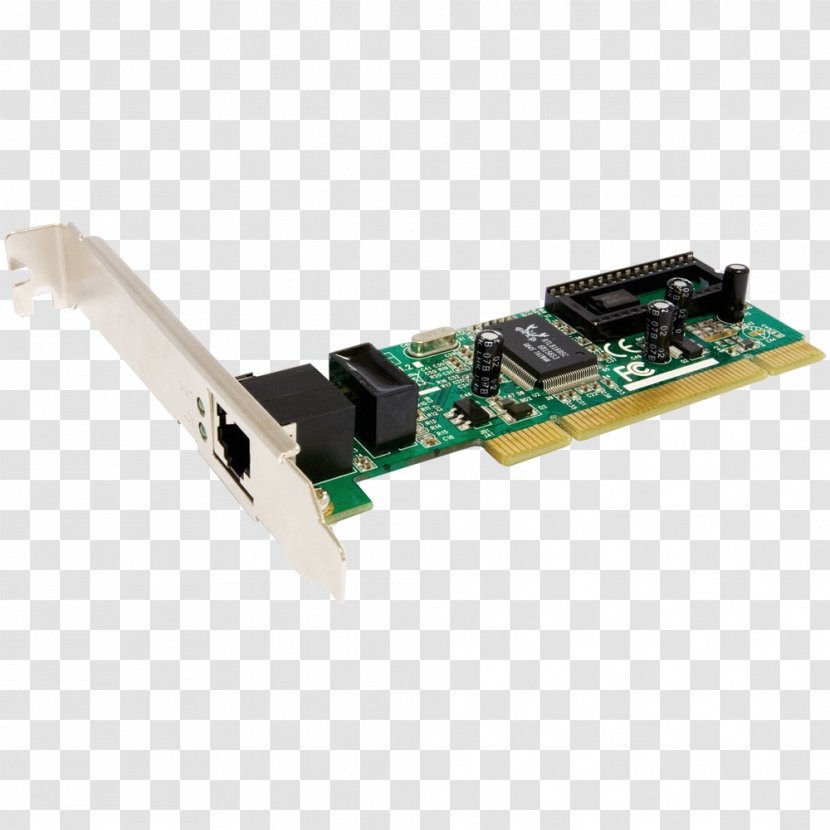 Conventional PCI Network Cards & Adapters Gigabit Ethernet Express Computer - Technology - Low Profile Transparent PNG