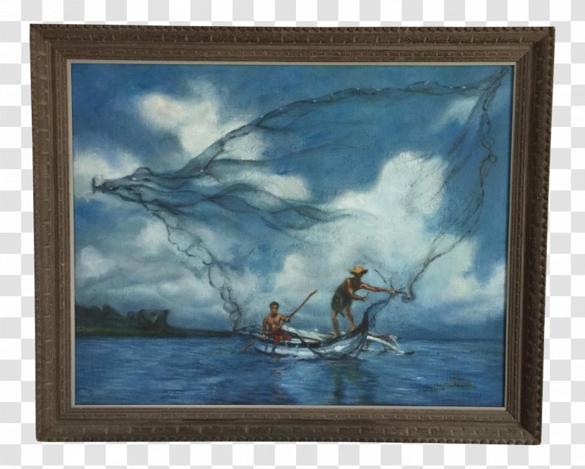 Oil Painting Hawaii - Fisherman Transparent PNG
