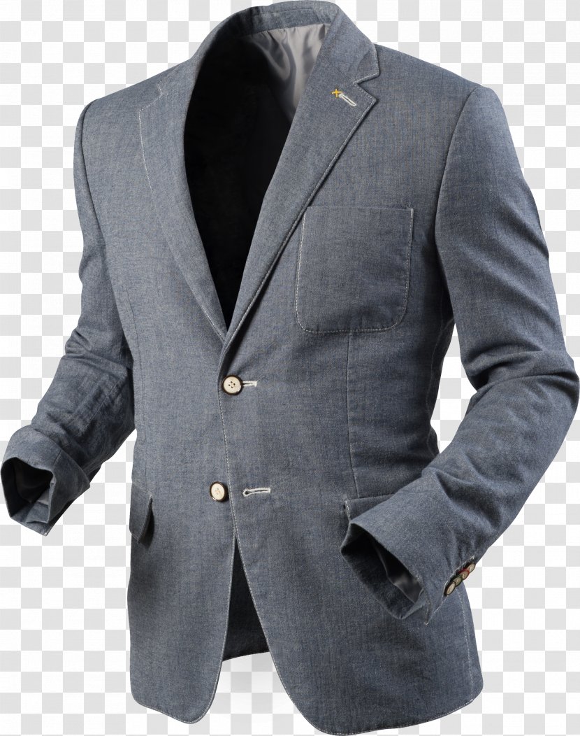 Blazer Grey - Gentleman - Low Collar Transparent PNG