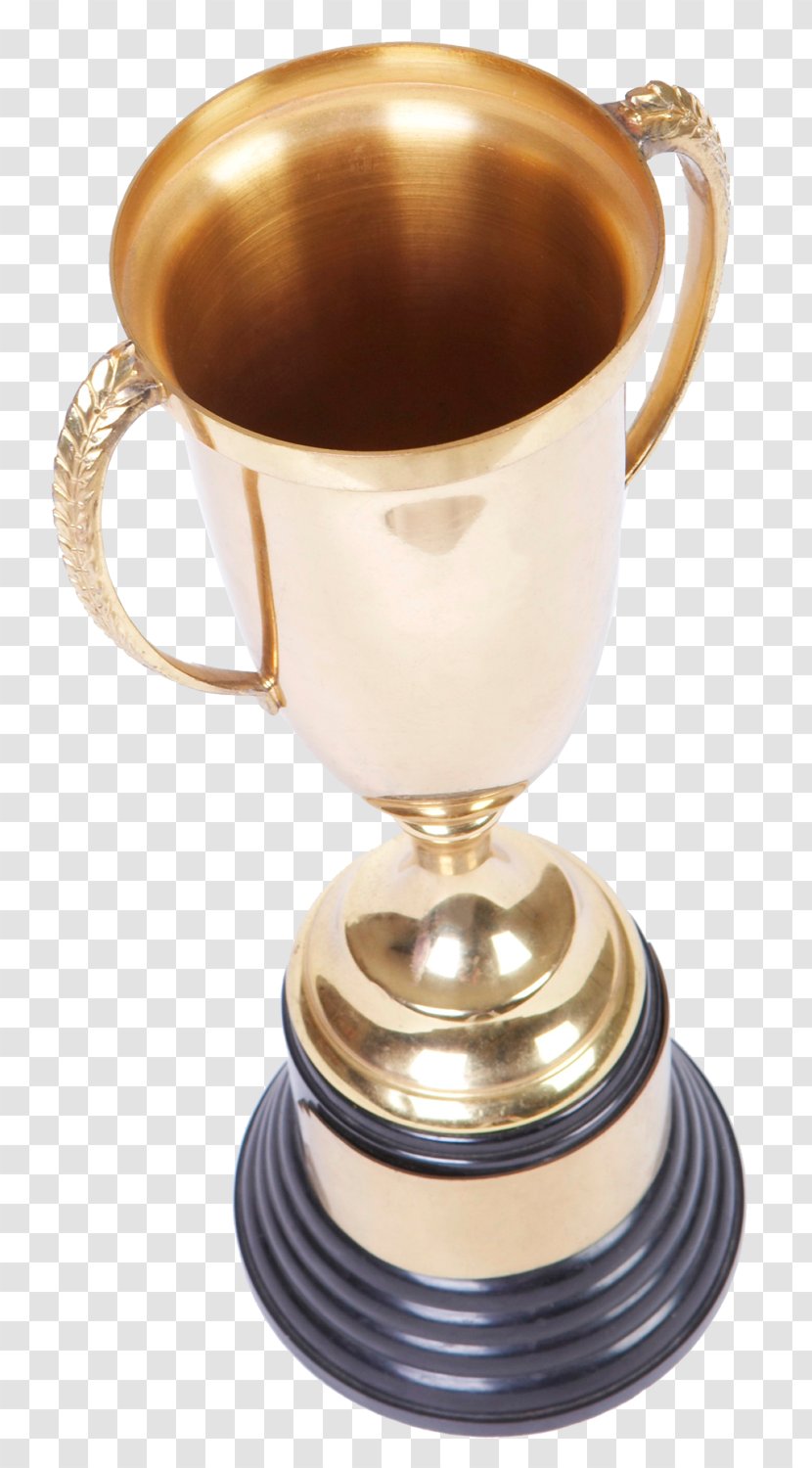 Trophy Champion Cup - Brass Transparent PNG