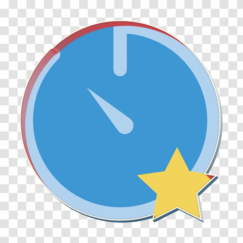 Time Icon Stopwatch Interaction Assets - Electric Blue Transparent PNG