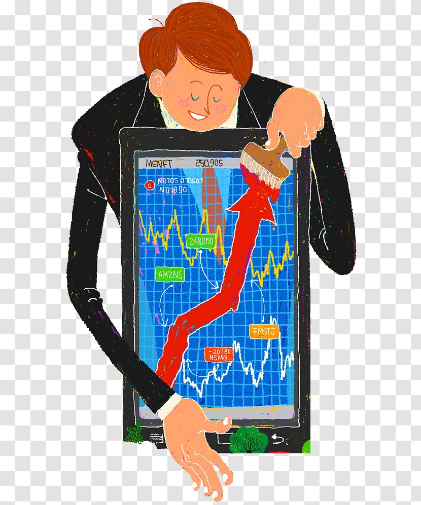 Stock Market PIXTA Inc. Trader Illustration - Play - Cartoon,Stock Market,Vector Diagram Transparent PNG
