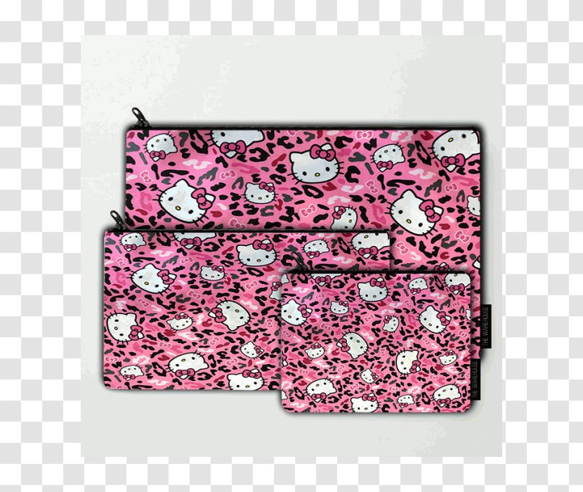 Springs Creative Hello Kitty Cheetah Toss Cotton Fabric Coin Purse Pink M Transparent PNG