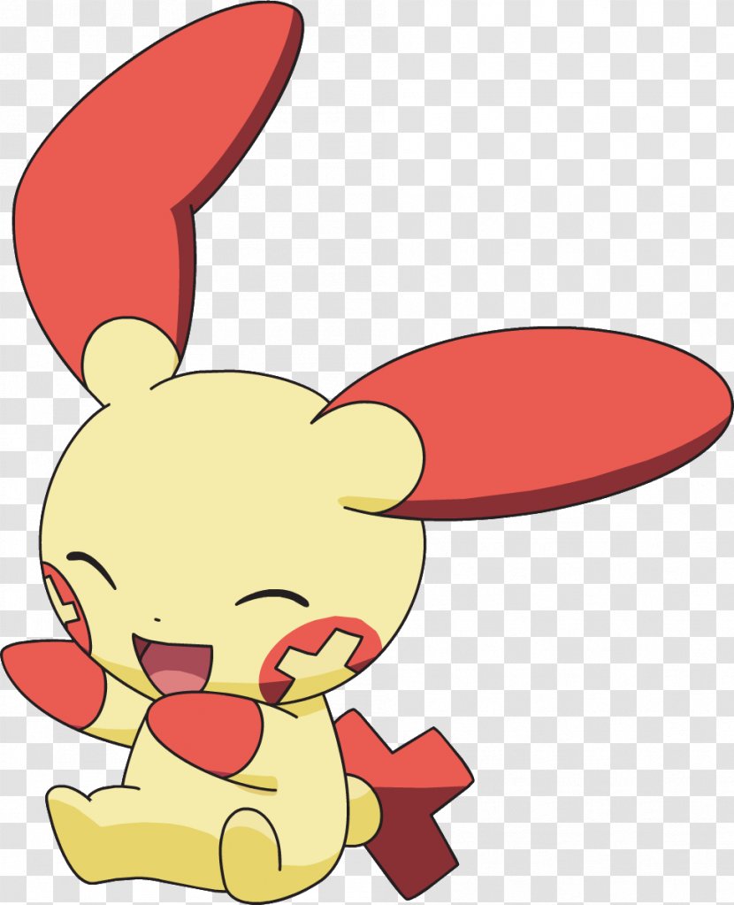 Pokémon X And Y Ruby Sapphire Trading Card Game Emerald - Fictional Character - Plusle Transparent PNG