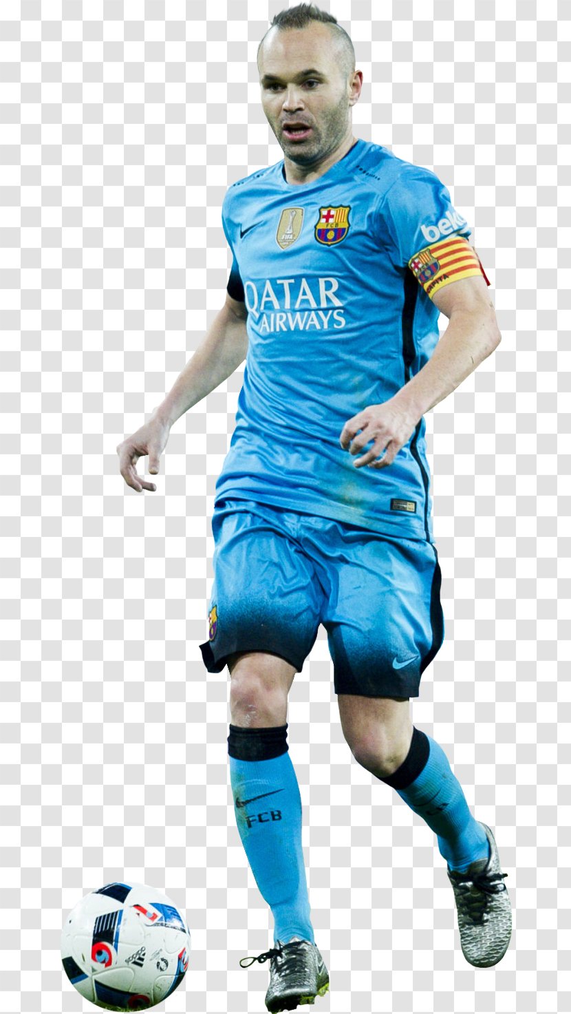 Andrés Iniesta FC Barcelona Jersey Spain National Football Team - Fc Transparent PNG