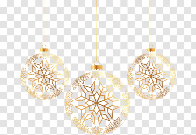 Santa Claus Christmas Ornament Snowflake - Material - Gold Hanging Ring Transparent PNG