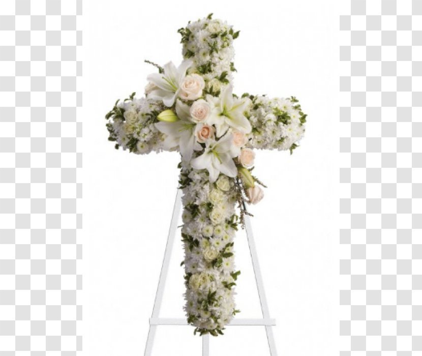 Floristry Flower Delivery Floral Design Cross - Potted Flowers And Green Plants Transparent PNG