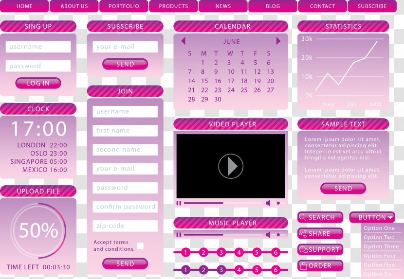 Purple Graphic Design - Magenta - Vector Web Transparent PNG