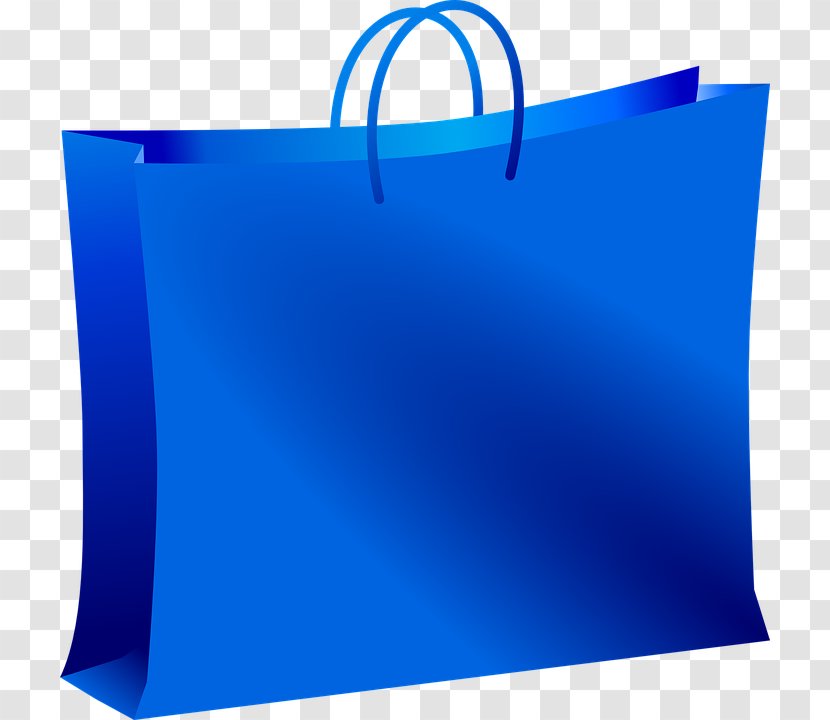 Shopping Bag Clip Art - Free Content - Blue Transparent PNG