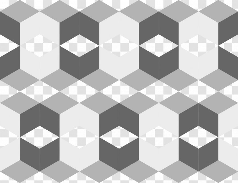 Symmetry Square Angle Pattern - Monochrome Transparent PNG