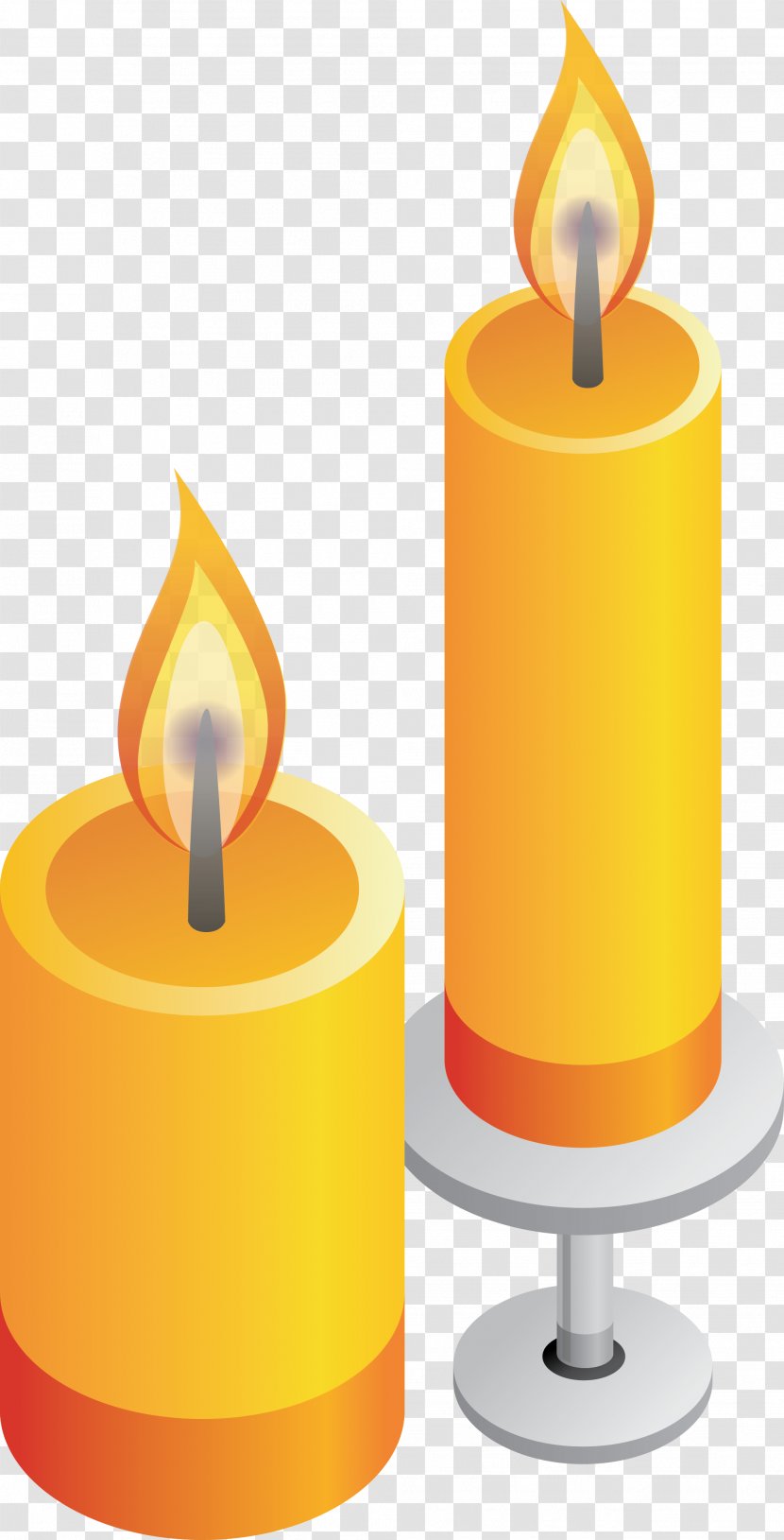Candle Clip Art Drawing Image - Yellow Transparent PNG