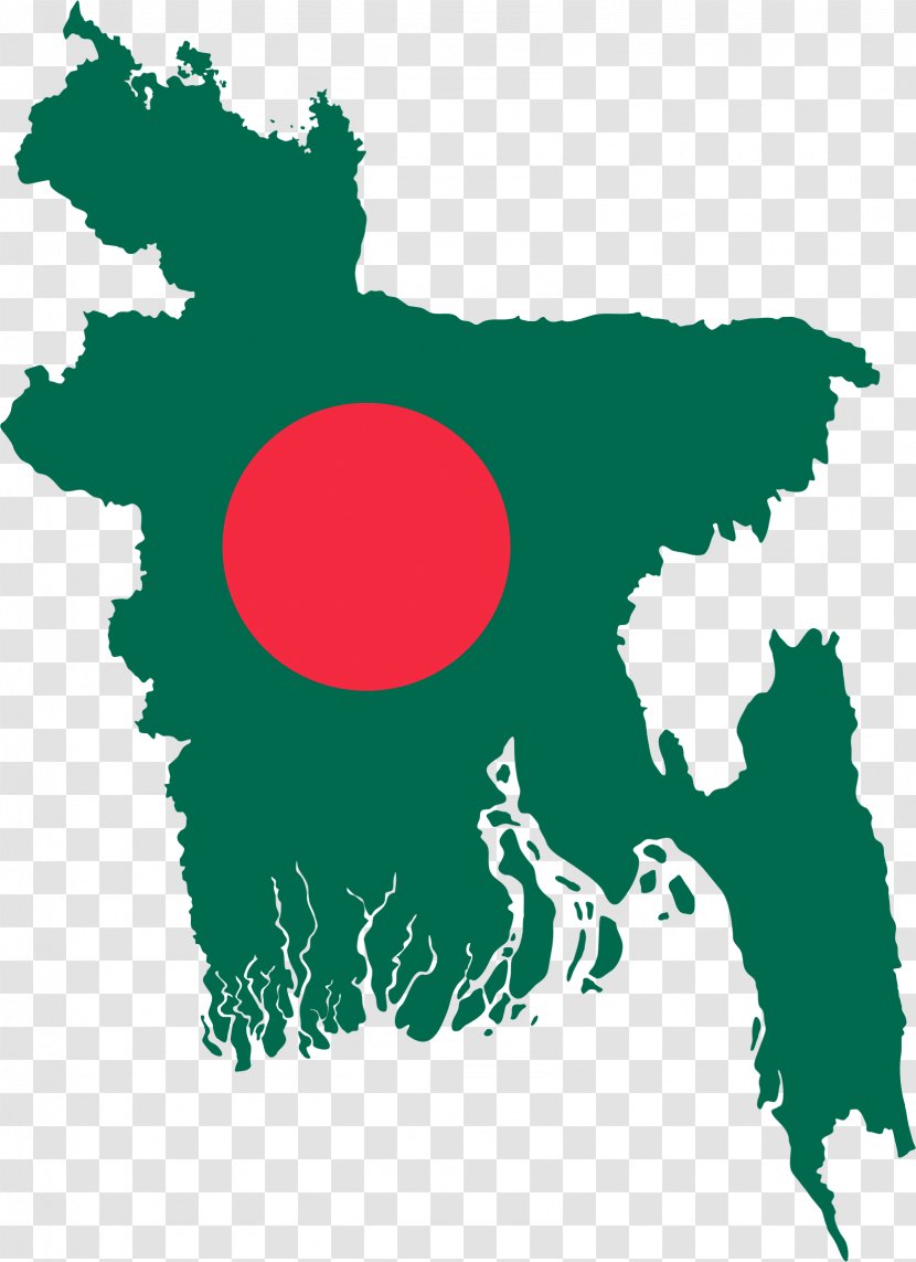 Bangladesh Blank Map - Flower - Pakistan Flag Transparent PNG