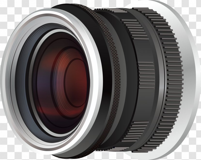 Fisheye Lens Digital SLR Camera Cover - Vector Black Transparent PNG
